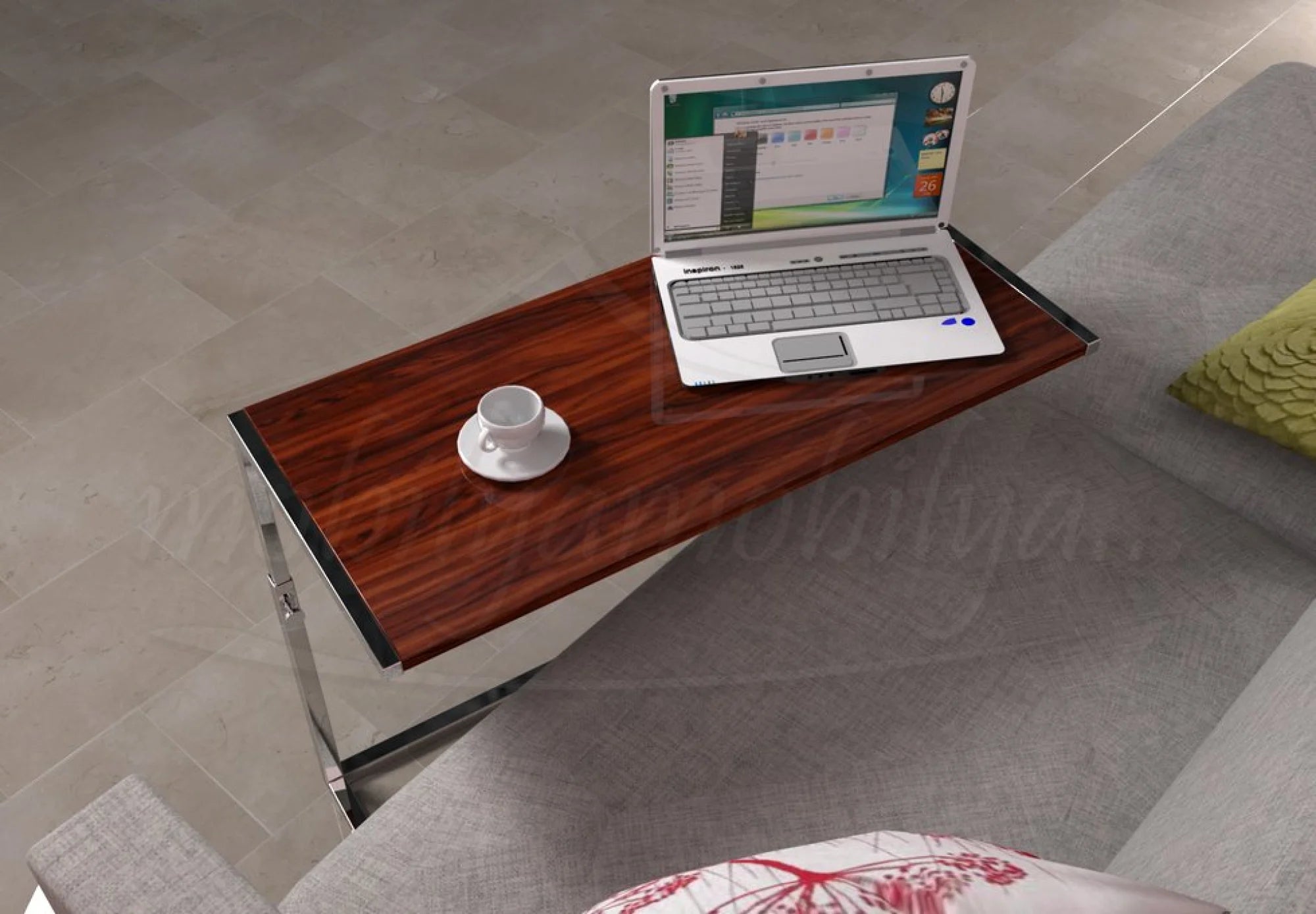Clariss Geniş Laptop Masası Ceviz ISTANBUL-TSI