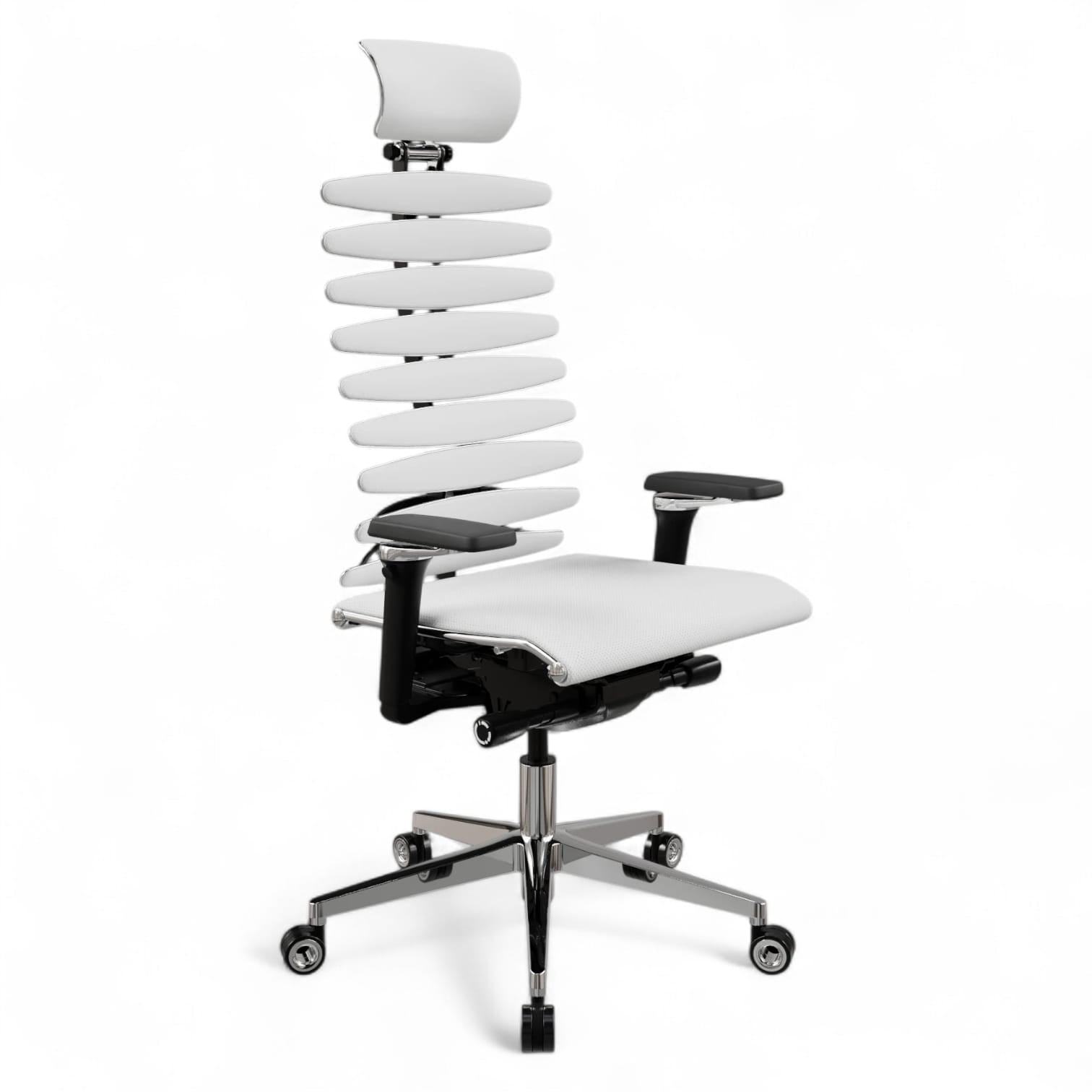 Scaun executiv anatomic cu egalizator și cadru metalic
