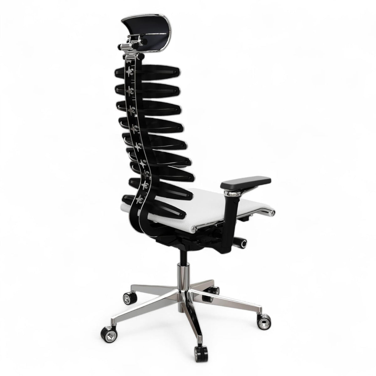 Chefsessel mit Metallgestell, Equalizer und anatomischer Rückenlehne