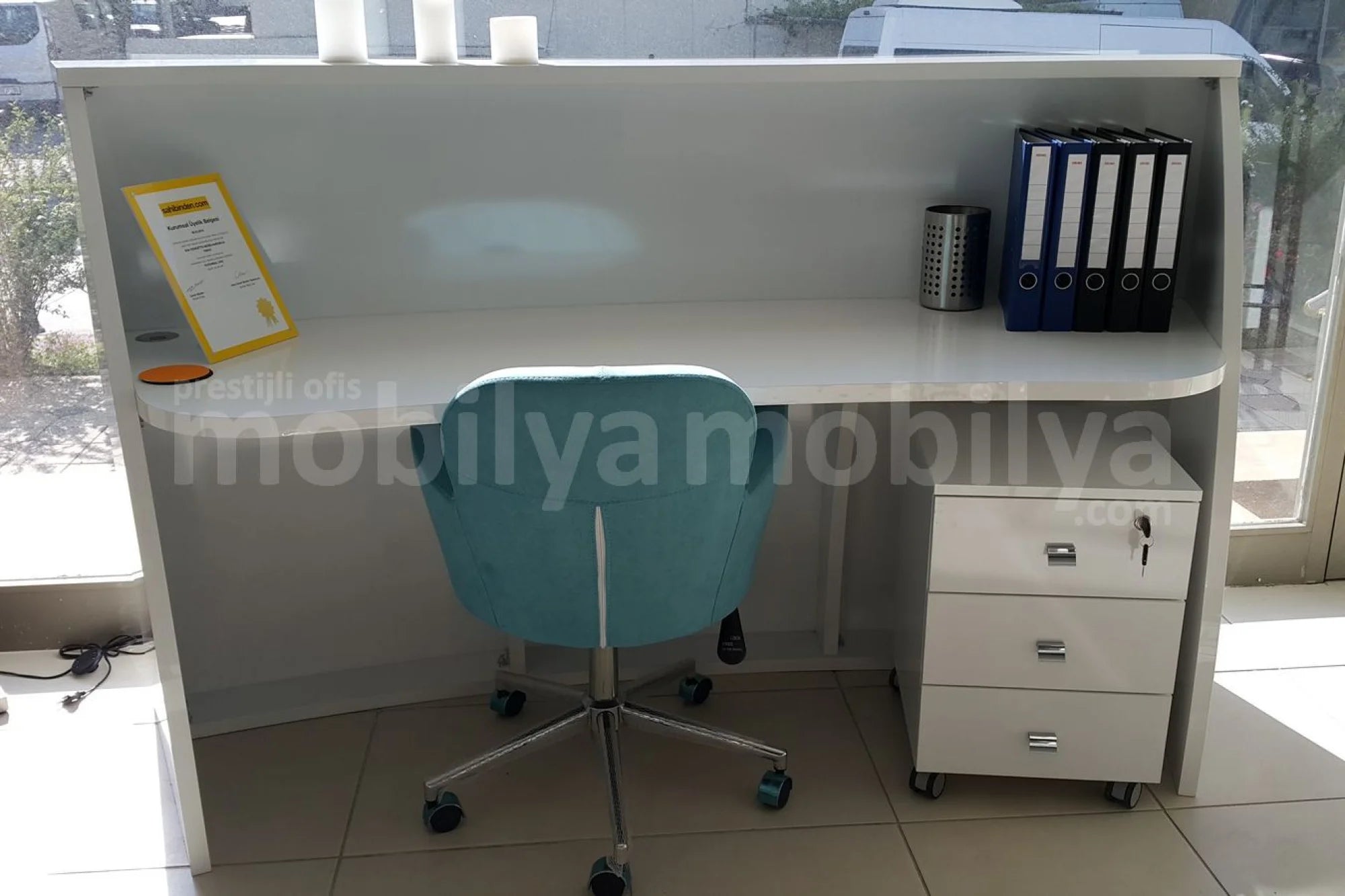 İstanbul Ofis Karşılama Bankosu Oval ISTANBUL