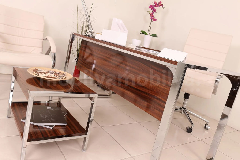 İstanbul Ofis Personel Masası Takımı Valante Hg.Ceviz Mdf ISTANBUL