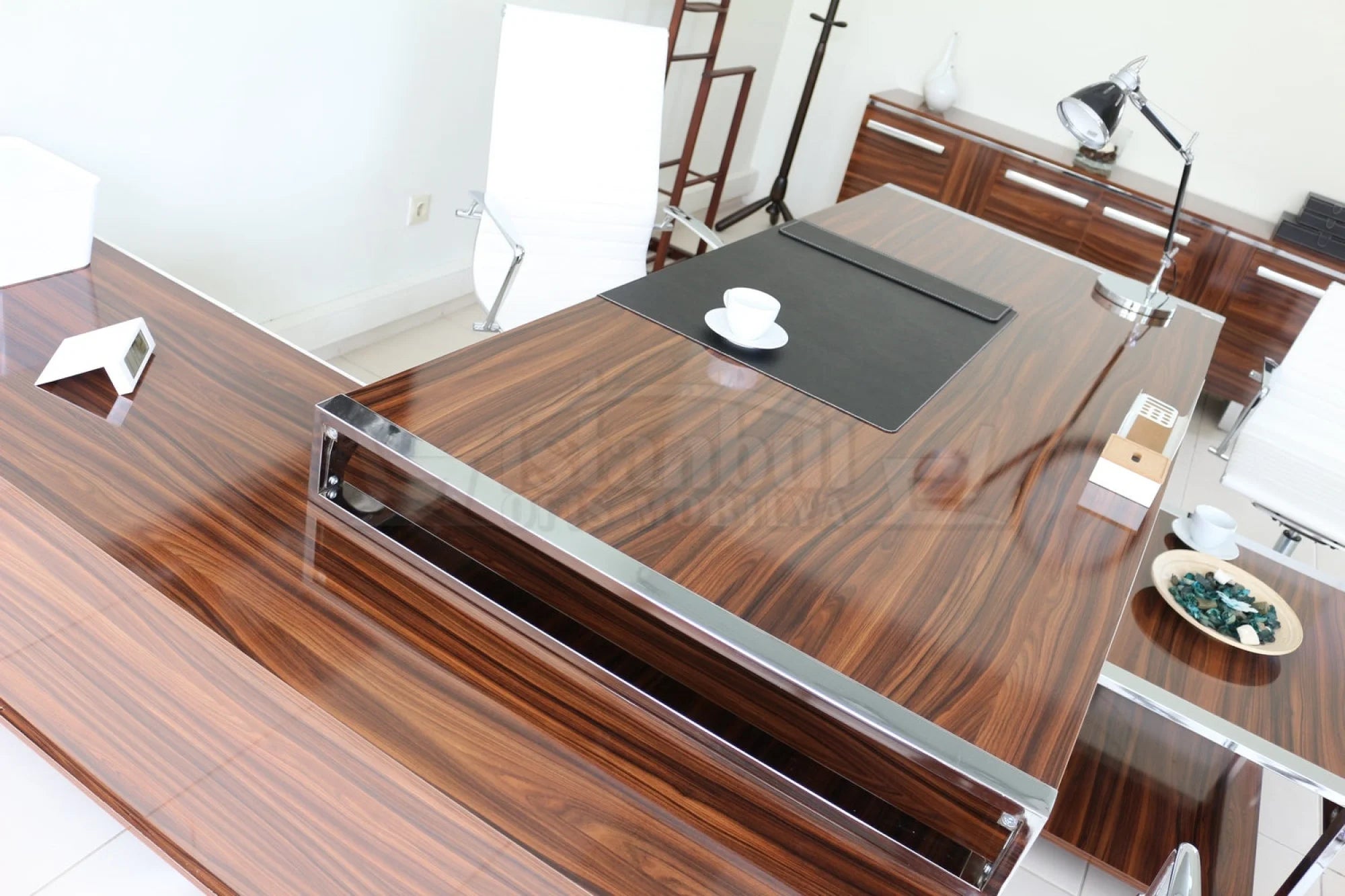 Porshland Ofis Makam Masası Etejerli 220x100 ISTANBUL-TSI