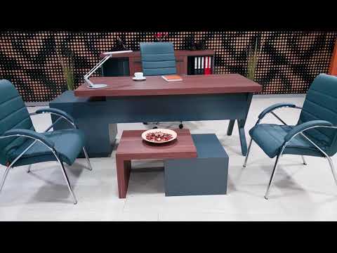 طقم أثاث تنفيذي للمكاتب في إسطنبول - كابتيفا - جوزي أنثراسيت