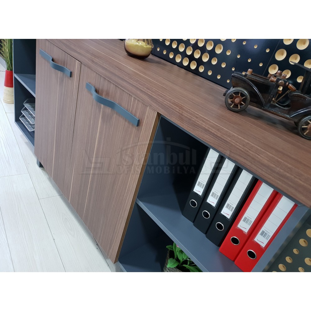 Istanbul Büro Executive Office Canberra - Anthrazit Walnut