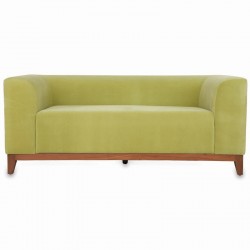 Tiefes Holz Zweisitzer-Couch