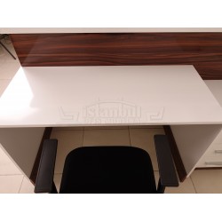 Box Schreibtisch Welcome Desk Walnut Verchromt