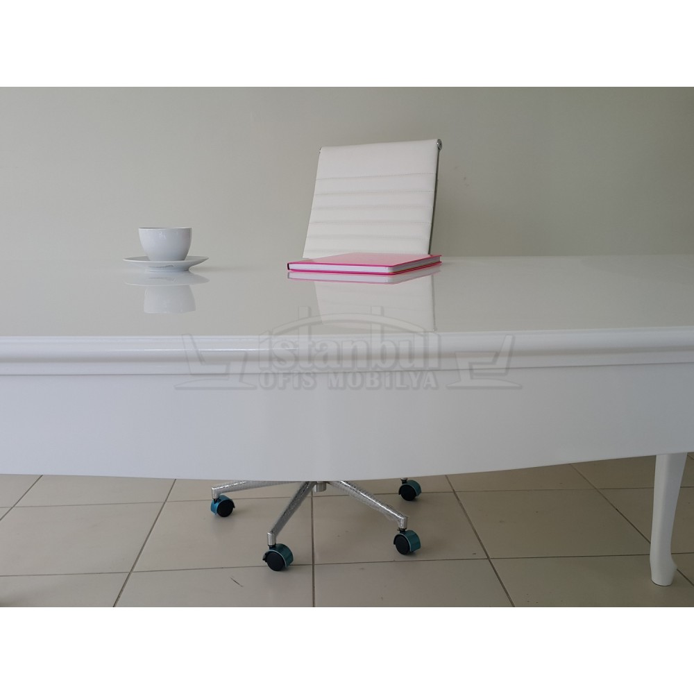 Lukens See Alta White Büro-Schreibtisch