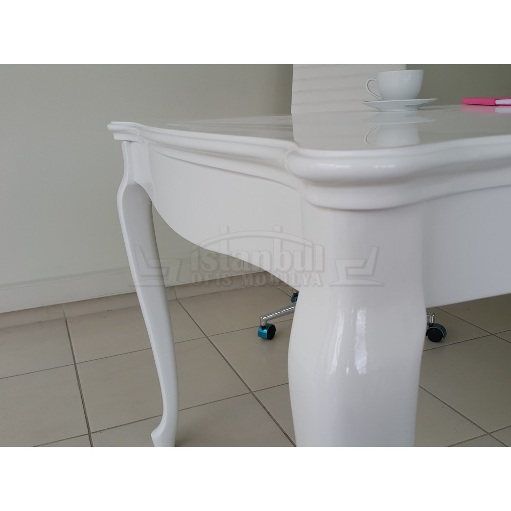 Lukens See Alta White Büro-Schreibtisch