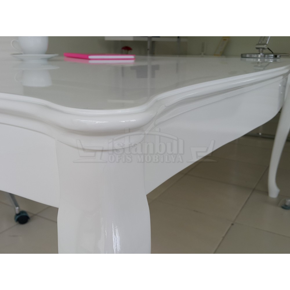 Lukens See Alta White Büro-Schreibtisch