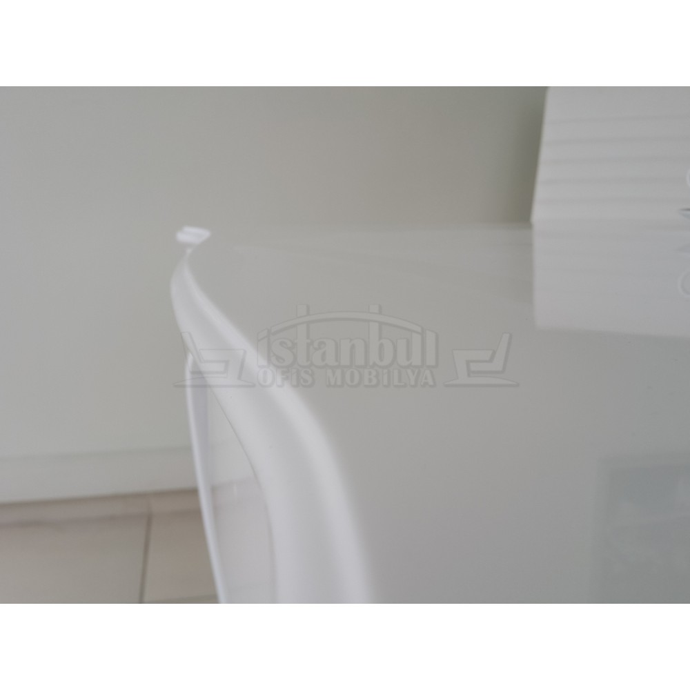 Lukens See Alta White Büro-Schreibtisch