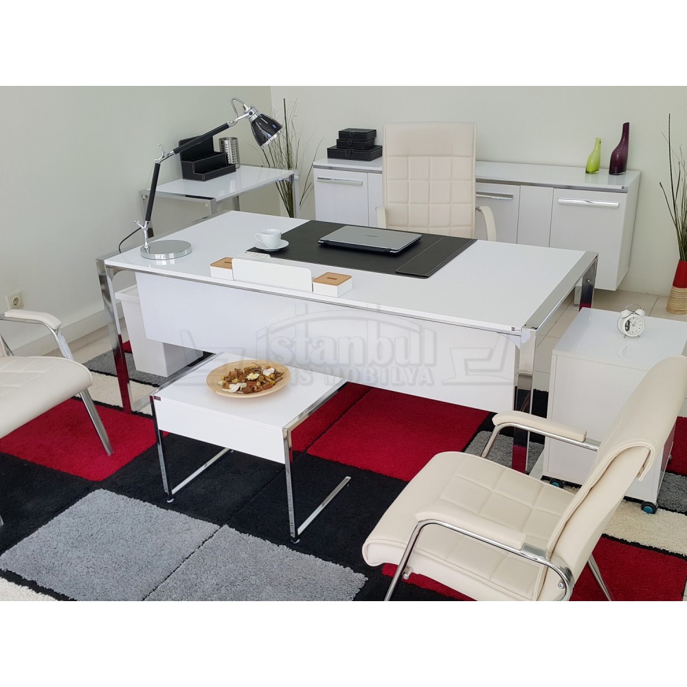 Apple-Istanbul-Büro-Schreibtisch Executive Office Hg. Weiß
