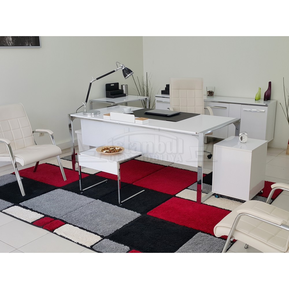 Apple-Istanbul-Büro-Schreibtisch Executive Office Hg. Weiß