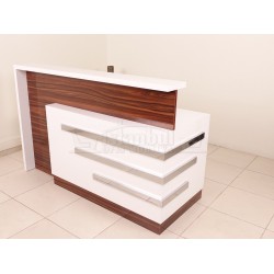 Box Schreibtisch Welcome Desk Walnut Verchromt