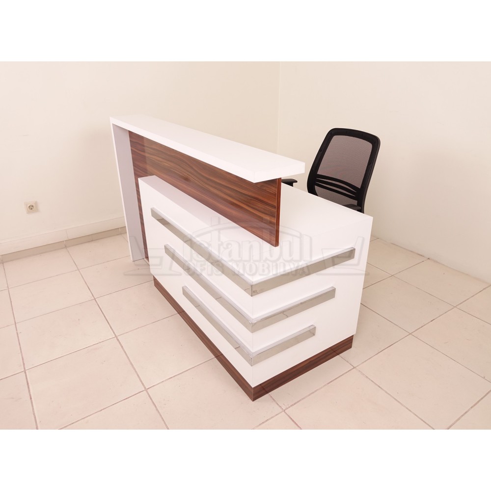 Box Schreibtisch Welcome Desk Walnut Verchromt