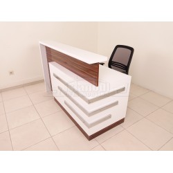 Box Schreibtisch Welcome Desk Walnut Verchromt