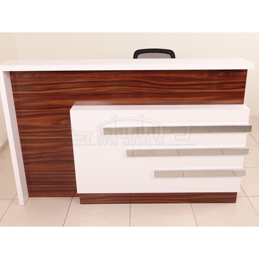Box Schreibtisch Welcome Desk Walnut Verchromt