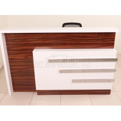 Box Schreibtisch Welcome Desk Walnut Verchromt