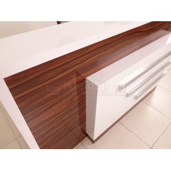 Box Schreibtisch Welcome Desk Walnut Verchromt
