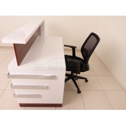 Box Schreibtisch Welcome Desk Walnut Verchromt