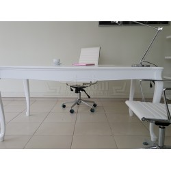 Lukens See Alta White Büro-Schreibtisch