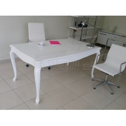 Lukens See Alta White Büro-Schreibtisch