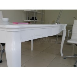 Lukens See Alta White Büro-Schreibtisch