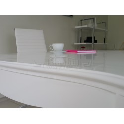 Lukens See Alta White Büro-Schreibtisch