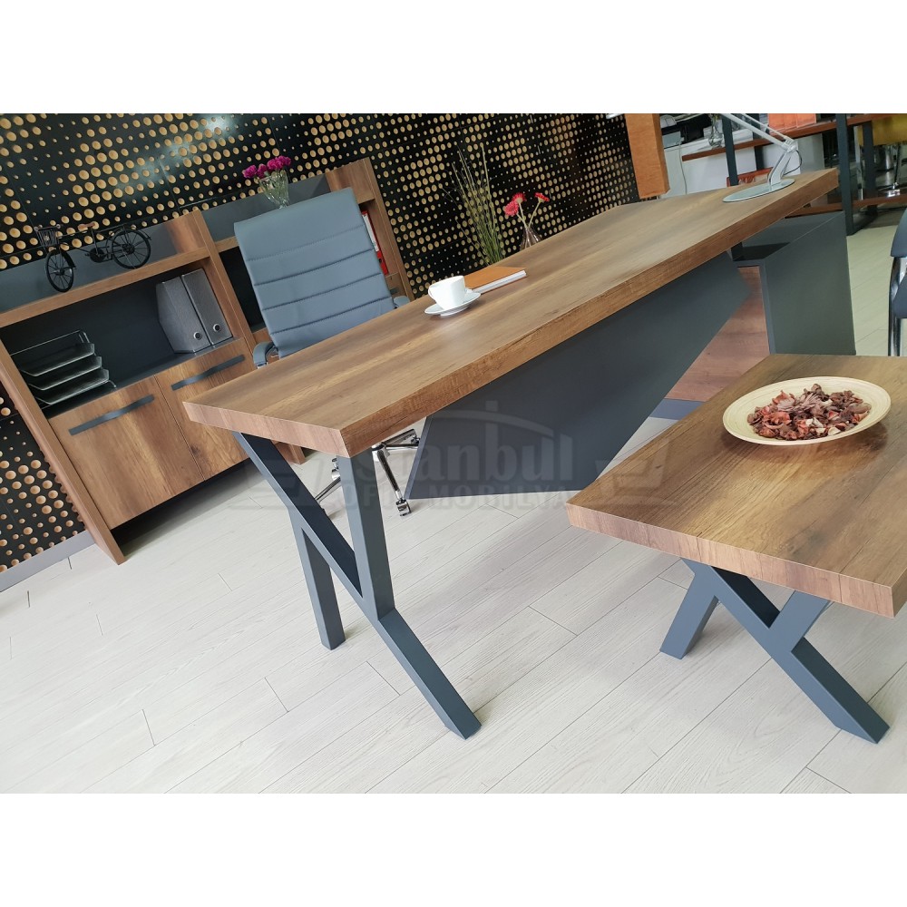 Istanbul Office Manager Tabelle Elegant - Barock Anthrazit