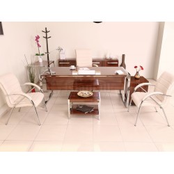 Apple-Istanbul-Büro-Schreibtisch Executive Office Hg. Nussbaum