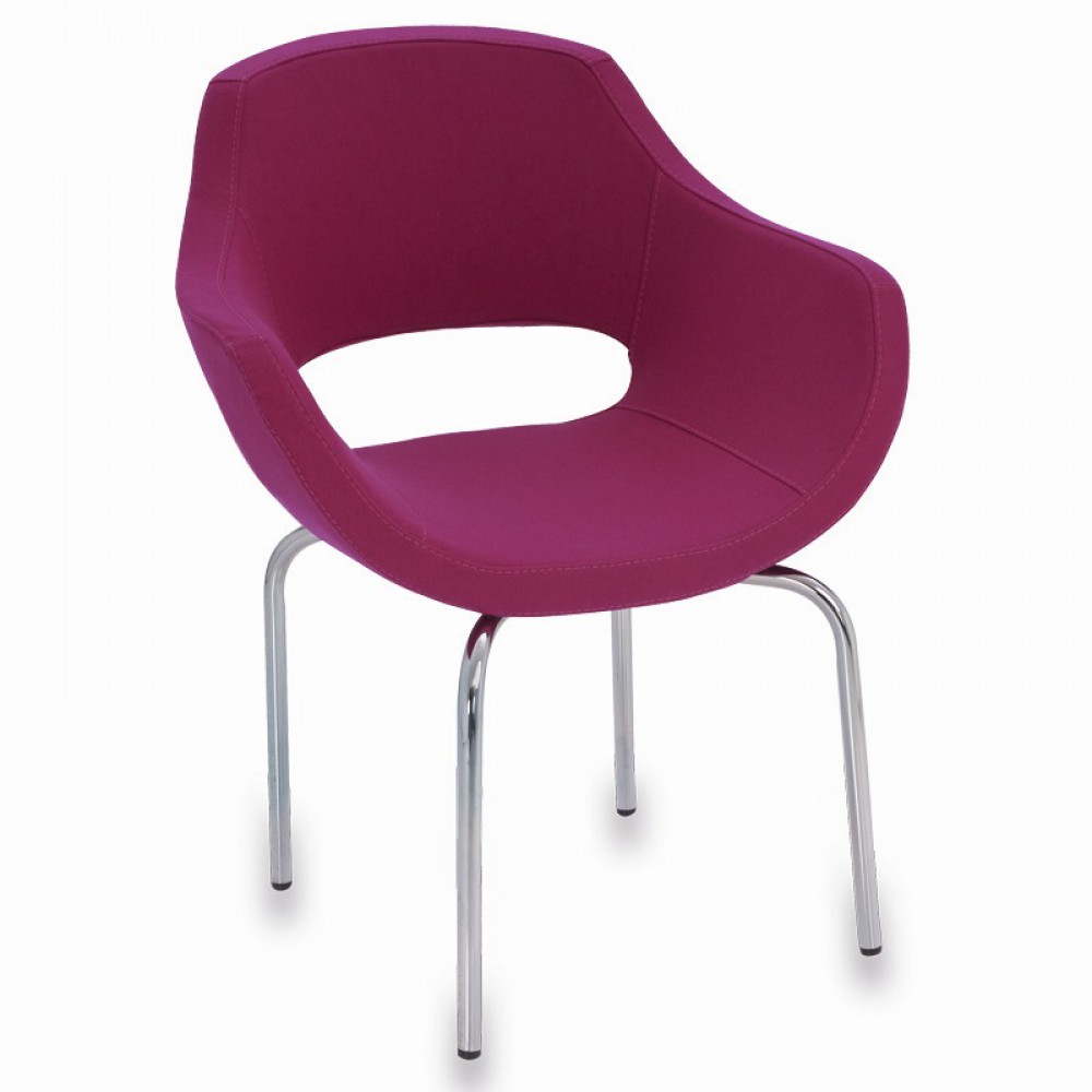 Mailand Zwei Hartchrom Guest Chair