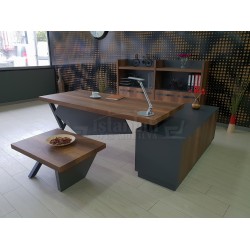 Eleganter Vorstand Regal Schrank Barock Anthrazit