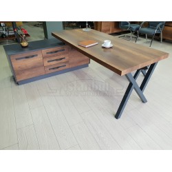 Eleganter Vorstand Regal Schrank Barock Anthrazit