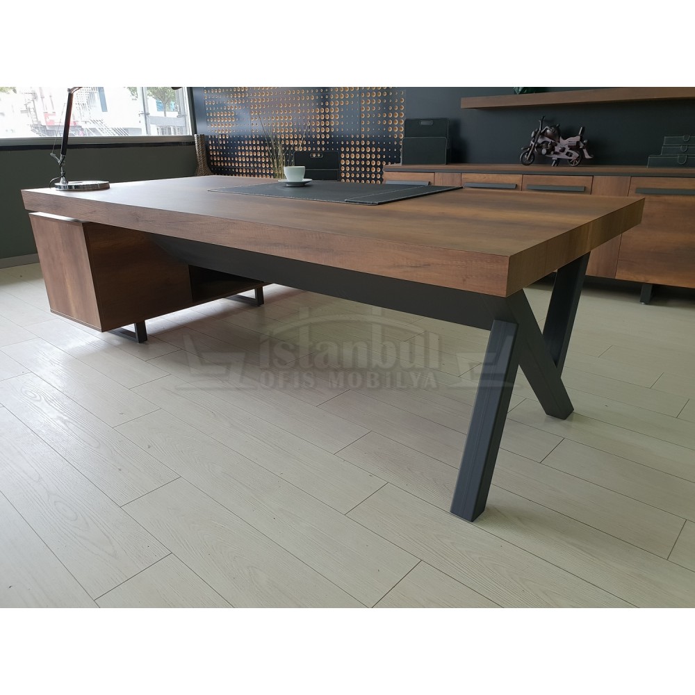 First Class Vorstand Regal Schrank Barock Anthrazit