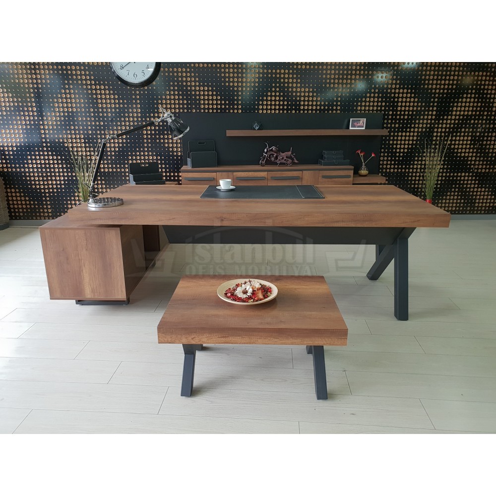 First Class Vorstand Regal Schrank Barock Anthrazit