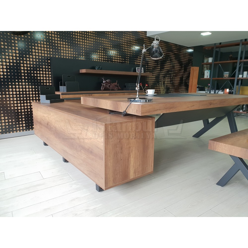 First Class Vorstand Regal Schrank Barock Anthrazit