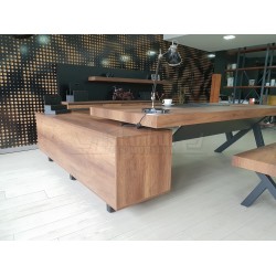 First Class Vorstand Regal Schrank Barock Anthrazit