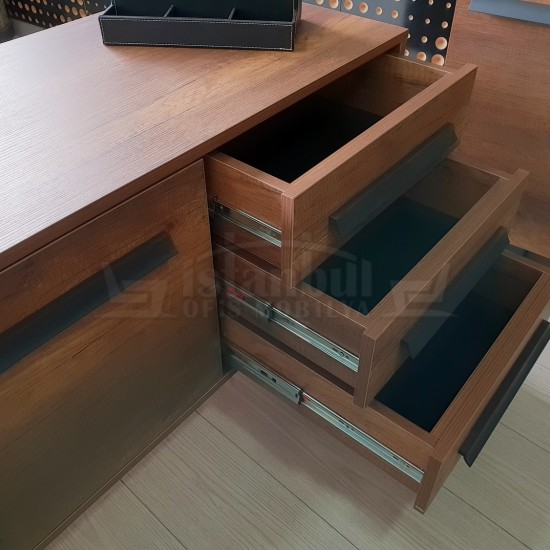 First Class Vorstand Regal Schrank Barock Anthrazit