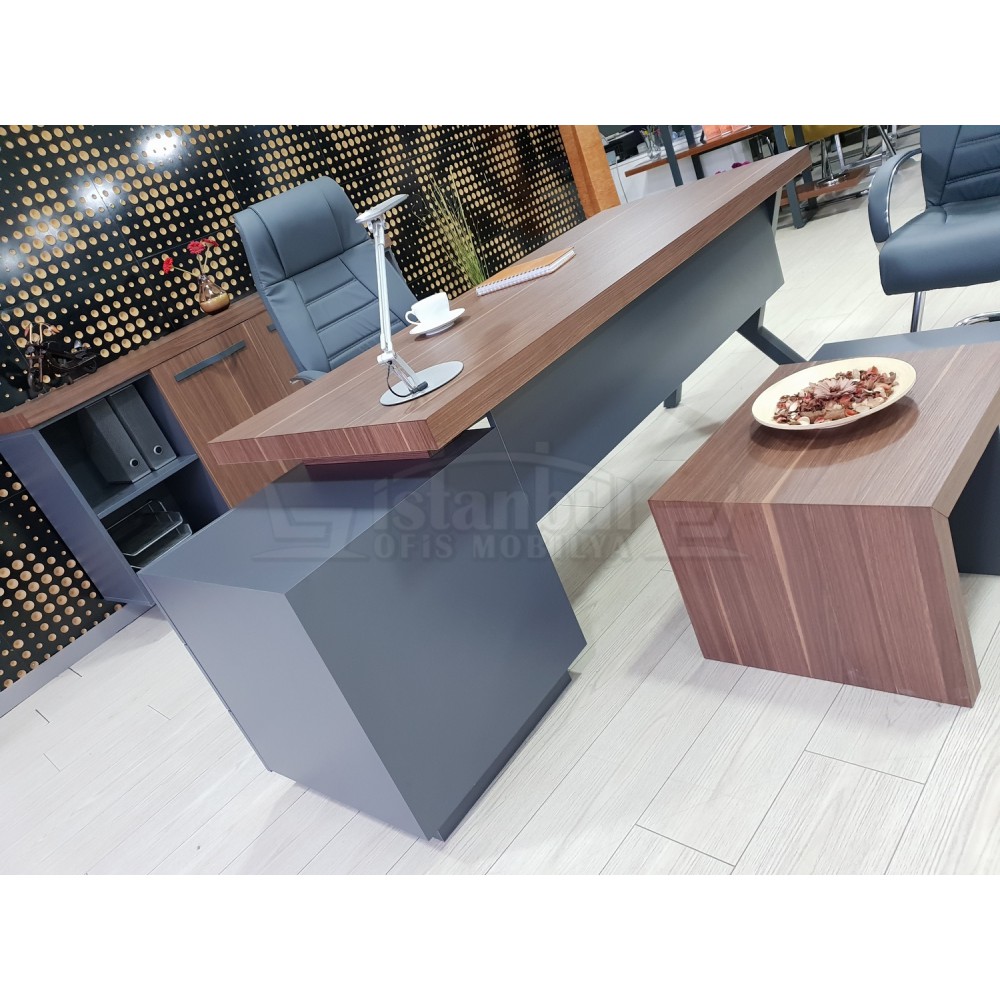 Canberra Vorstand Kommode Nussbaum Anthrazit