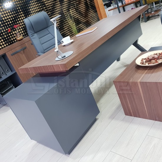 Canberra Vorstand Kommode Nussbaum Anthrazit