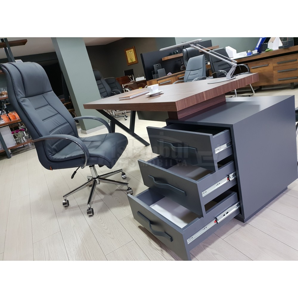 Canberra Vorstand Kommode Nussbaum Anthrazit