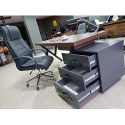 Canberra Vorstand Kommode Nussbaum Anthrazit