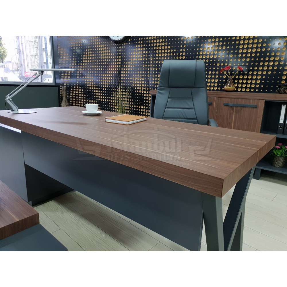 Canberra Vorstand Kommode Nussbaum Anthrazit