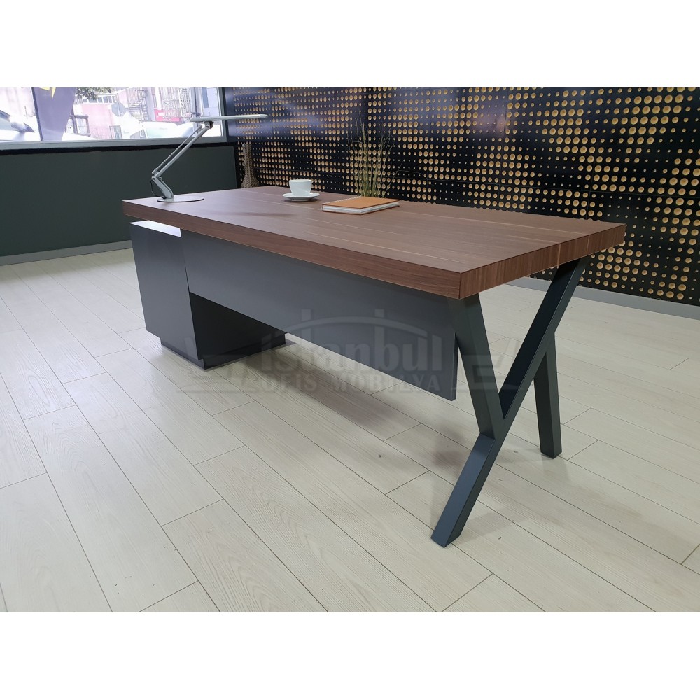 Canberra Vorstand Kommode Nussbaum Anthrazit