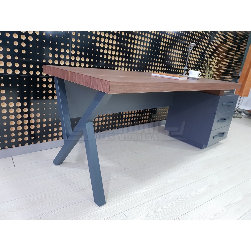 Canberra Vorstand Kommode Nussbaum Anthrazit