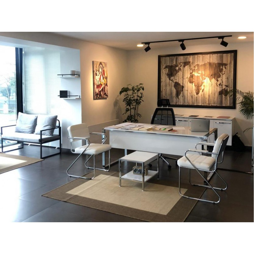 Apple-Istanbul-Büro-Schreibtisch Executive Office Hg. Weiß