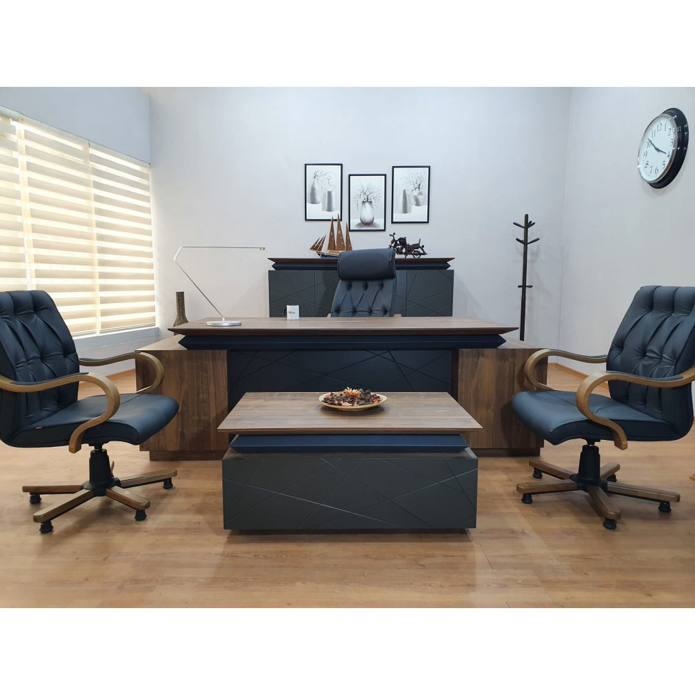 Büroberechtigungsteam Signature, Walnuss Und See, Minimale Maßnahme