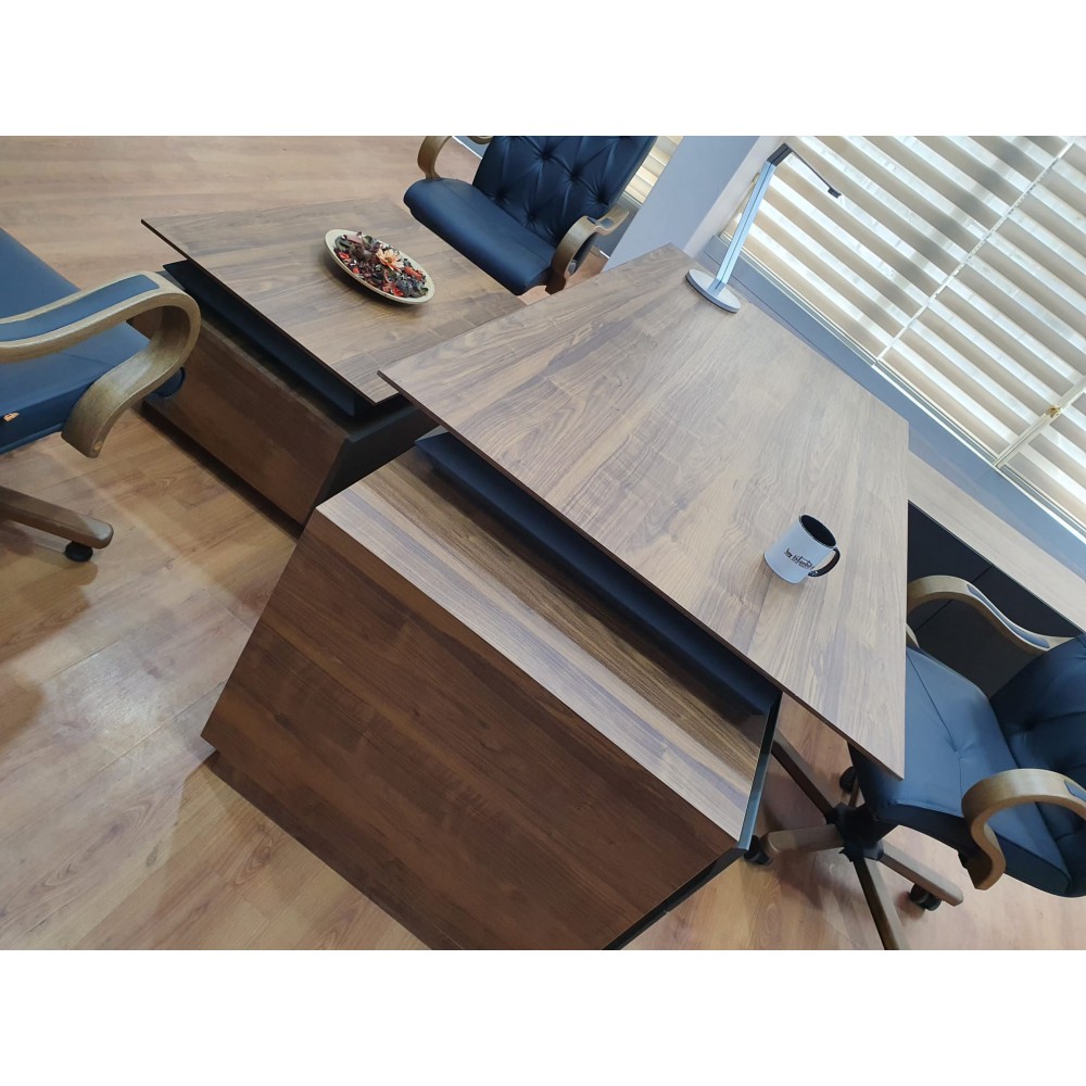 Büroberechtigungsteam Signature, Walnuss Und See, Minimale Maßnahme