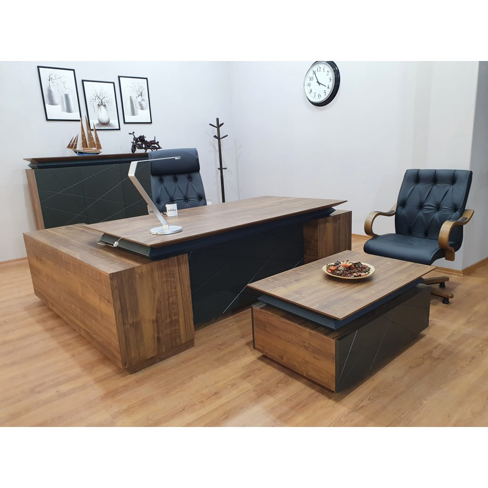 Büroberechtigungsteam Signature, Walnuss Und See, Minimale Maßnahme