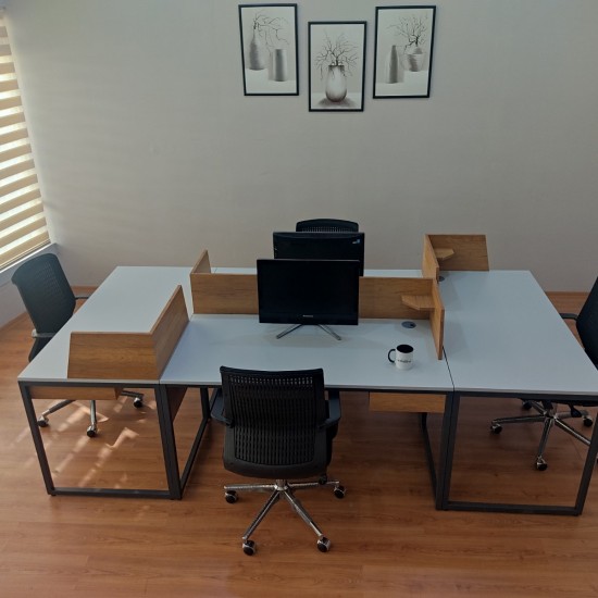 Zelinda 4-Teiliger Schreibtisch