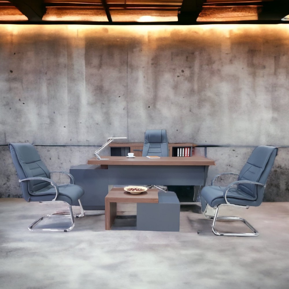 Istanbul Büro Executive Office Canberra - Anthrazit Walnut